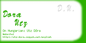 dora utz business card